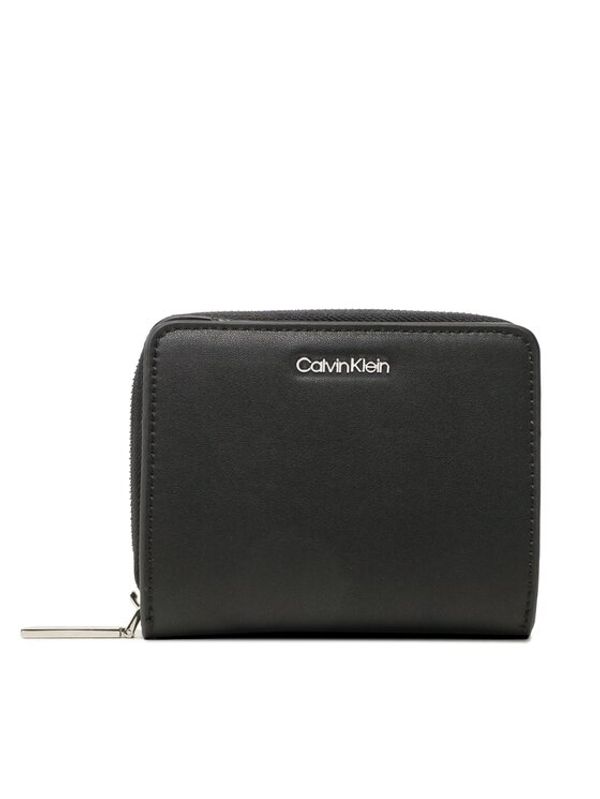 Calvin Klein Calvin Klein Majhna ženska denarnica Ck Must Z/A Walle W/Flap Md K60K610300 Črna