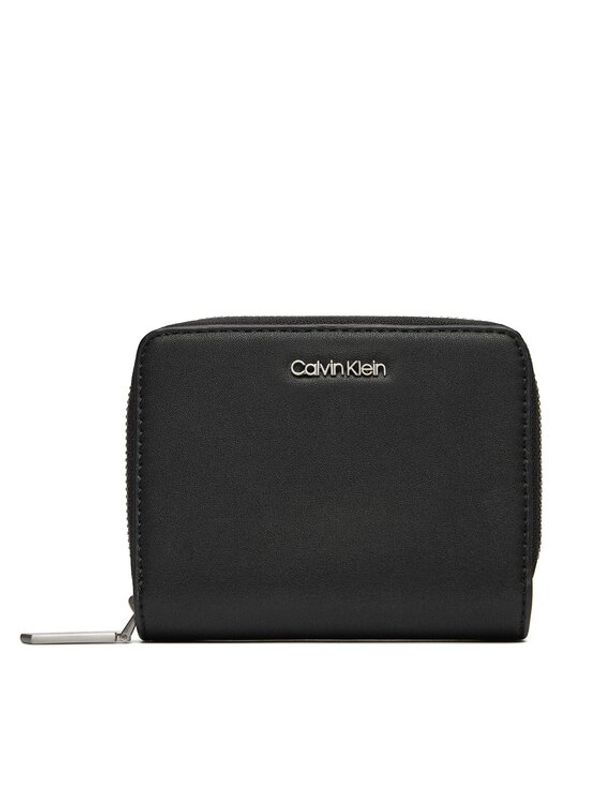 Calvin Klein Calvin Klein Majhna ženska denarnica Ck Must Z/A Wallet W/Flap Md K60K607432 Črna