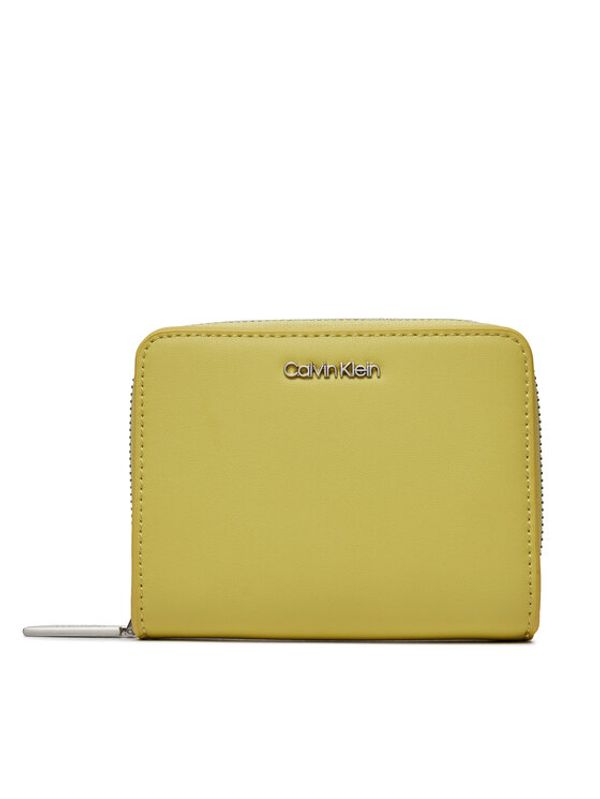 Calvin Klein Calvin Klein Majhna ženska denarnica Ck Must Z/A Wallet W/Flap Md K60K607432 Rumena