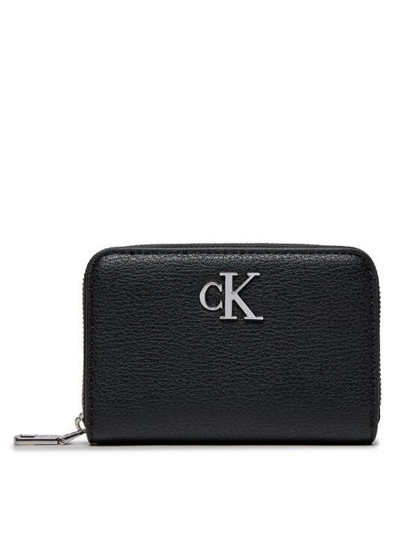 Calvin Klein Calvin Klein Majhna ženska denarnica Minimal Monogram Med Za K60K611500 Črna
