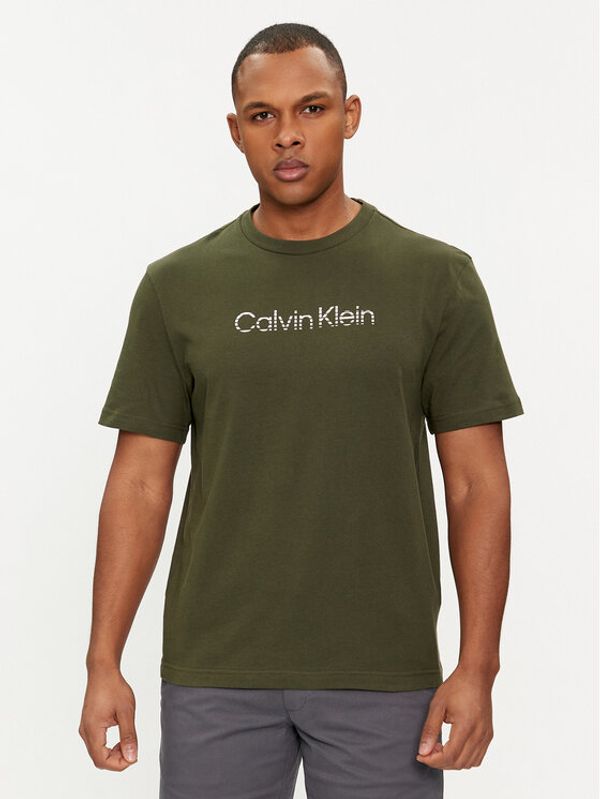 Calvin Klein Calvin Klein Majica Degrade Logo K10K112501 Zelena Regular Fit