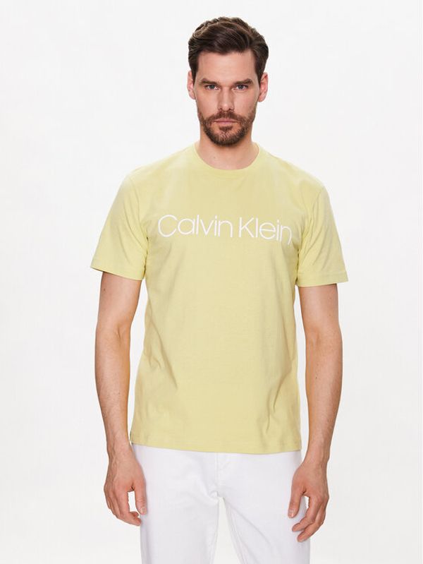 Calvin Klein Calvin Klein Majica Front Logo K10K103078 Rumena Regular Fit