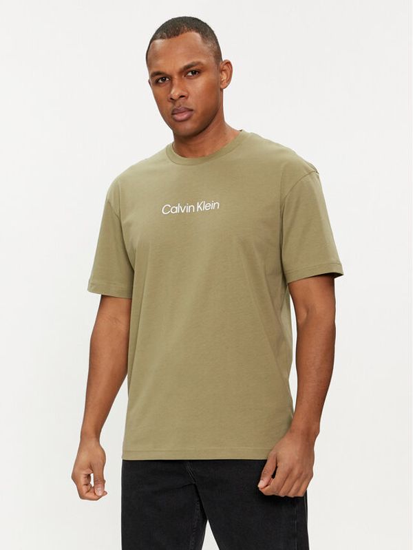 Calvin Klein Calvin Klein Majica Hero K10K111346 Zelena Regular Fit