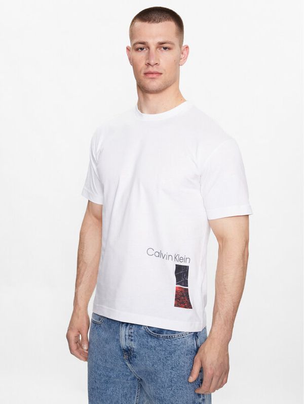 Calvin Klein Calvin Klein Majica K10K111527 Bela Regular Fit