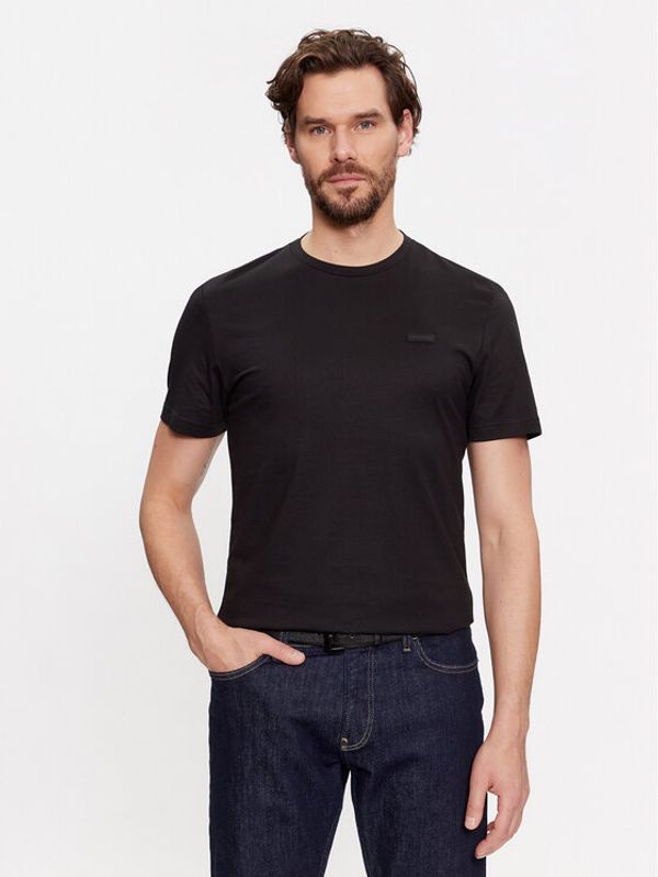 Calvin Klein Calvin Klein Majica Smooth Cotton T-Shirt K10K112229 Črna Regular Fit