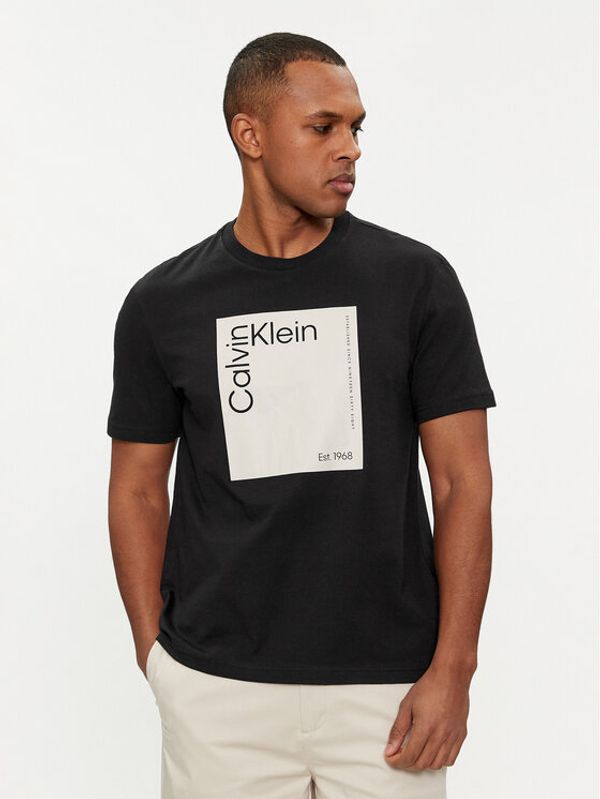 Calvin Klein Calvin Klein Majica Square Logo K10K112503 Črna Regular Fit