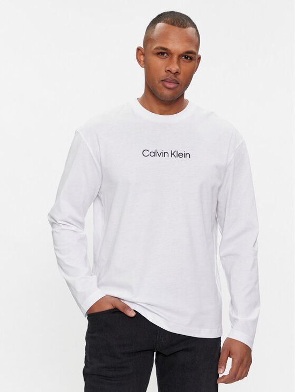 Calvin Klein Calvin Klein Majica z dolgimi rokavi Hero K10K112396 Bela Regular Fit
