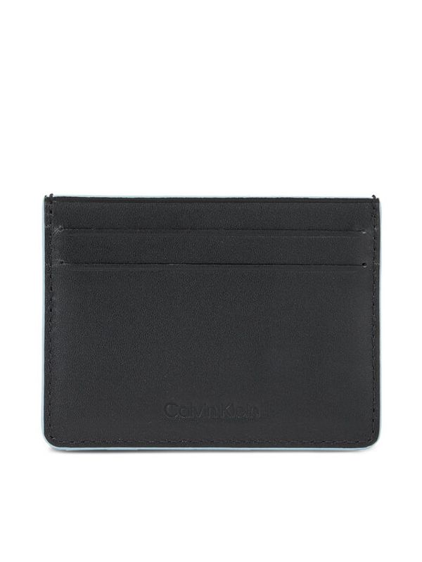 Calvin Klein Calvin Klein Moška denarnica Ck Edge Ccholder 6Cc K50K510876 Črna