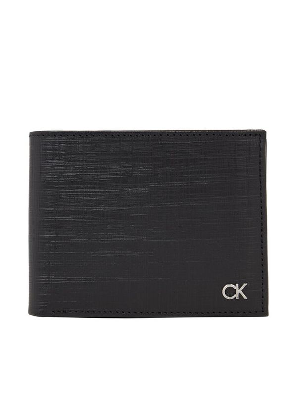 Calvin Klein Calvin Klein Moška denarnica Ck Must Trifold 10Cc W/Coin K50K510878 Črna