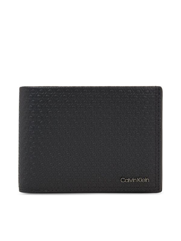 Calvin Klein Calvin Klein Moška denarnica Minimalism Trifold 10Cc W/Coin K50K510902 Črna