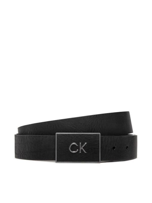 Calvin Klein Calvin Klein Moški pas Ck Plaque 35mm K50K507883 Črna