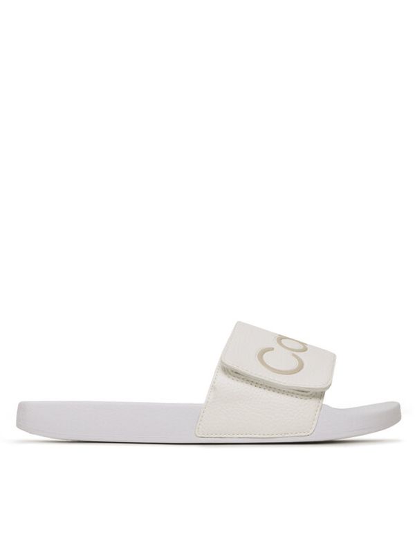 Calvin Klein Calvin Klein Natikači Adj Pool Slide Pu HM0HM00957 Bela