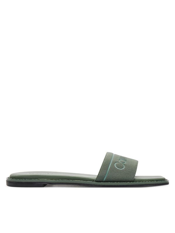 Calvin Klein Calvin Klein Natikači Flat Slide He HW0HW01989 Zelena