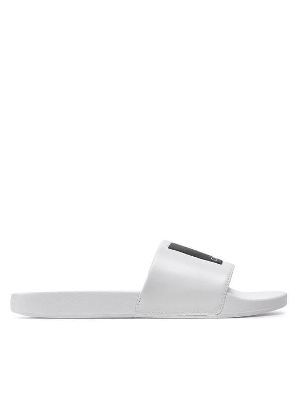 Calvin Klein Calvin Klein Natikači Pool Slide Hf Logo HM0HM01466 Bela