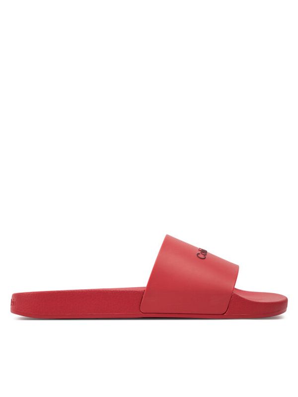 Calvin Klein Calvin Klein Natikači Pool Slide Rubber HM0HM00455 Rdeča