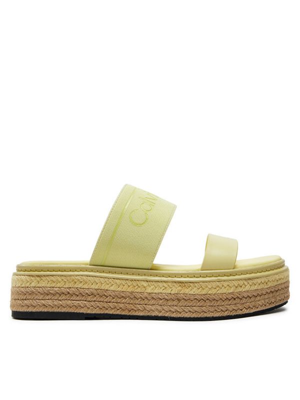 Calvin Klein Calvin Klein Natikači Wedge Slide He HW0HW01966 Rumena