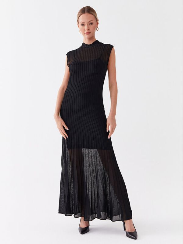 Calvin Klein Calvin Klein Pletena obleka K20K205555 Črna Regular Fit