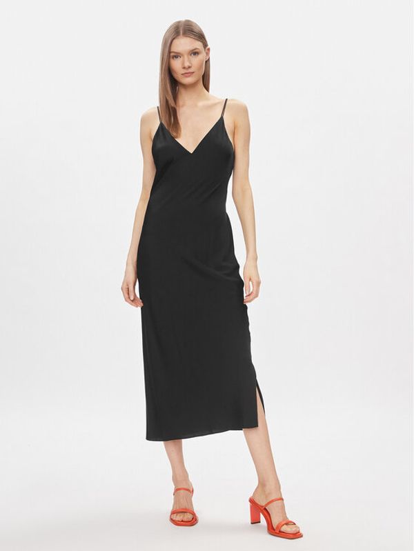 Calvin Klein Calvin Klein Poletna obleka K20K206776 Črna Regular Fit