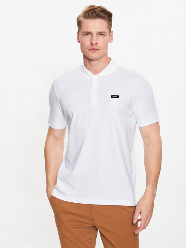 Calvin Klein Calvin Klein Polo majica K10K111196 Bela Regular Fit