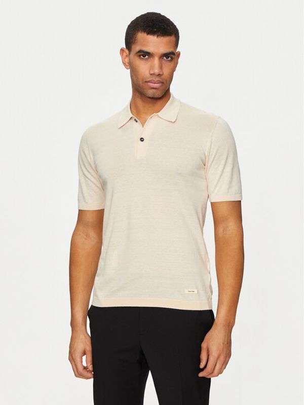 Calvin Klein Calvin Klein Polo majica K10K113053 Bež Regular Fit