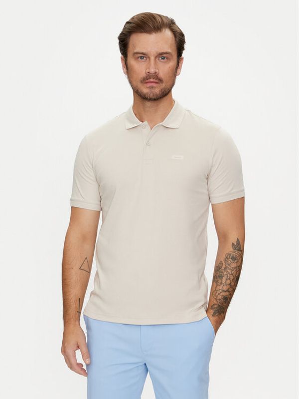 Calvin Klein Calvin Klein Polo majica Smooth K10K111657 Bež Slim Fit