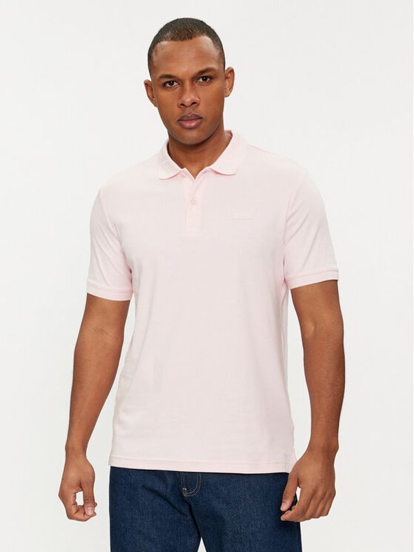 Calvin Klein Calvin Klein Polo majica Smooth K10K111657 Roza Slim Fit