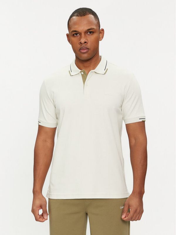 Calvin Klein Calvin Klein Polo majica Smooth K10K112477 Bež Regular Fit