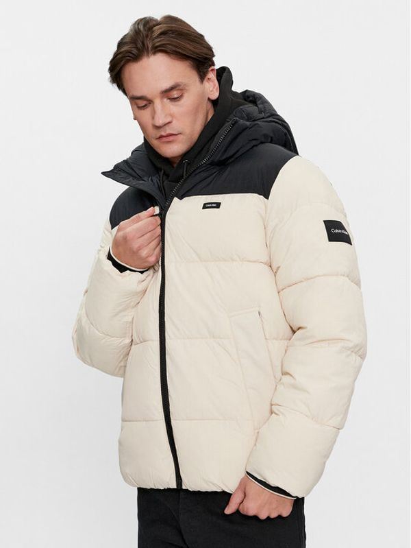 Calvin Klein Calvin Klein Puhovka Crinkle K10K112227 Bež Regular Fit