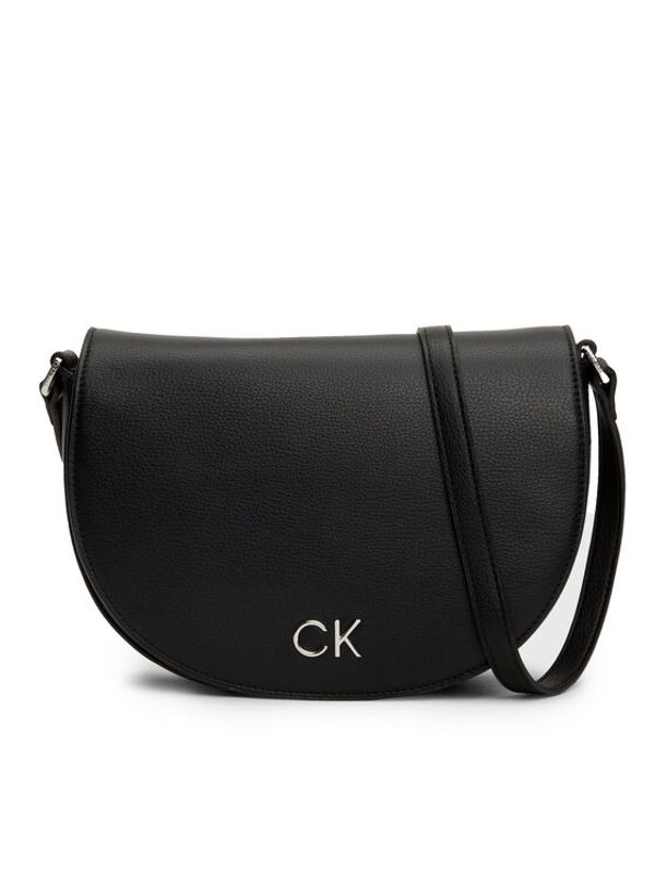 Calvin Klein Calvin Klein Ročna torba Ck Daily Saddle Bag Pebble K60K611679 Črna