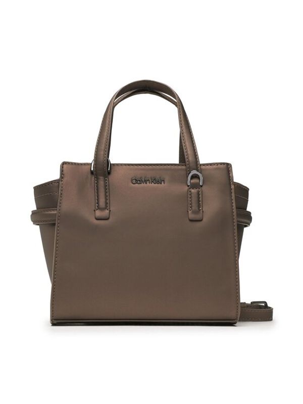 Calvin Klein Calvin Klein Ročna torba Ck Must Mini Tote Rubberized K60K610192 Rjava