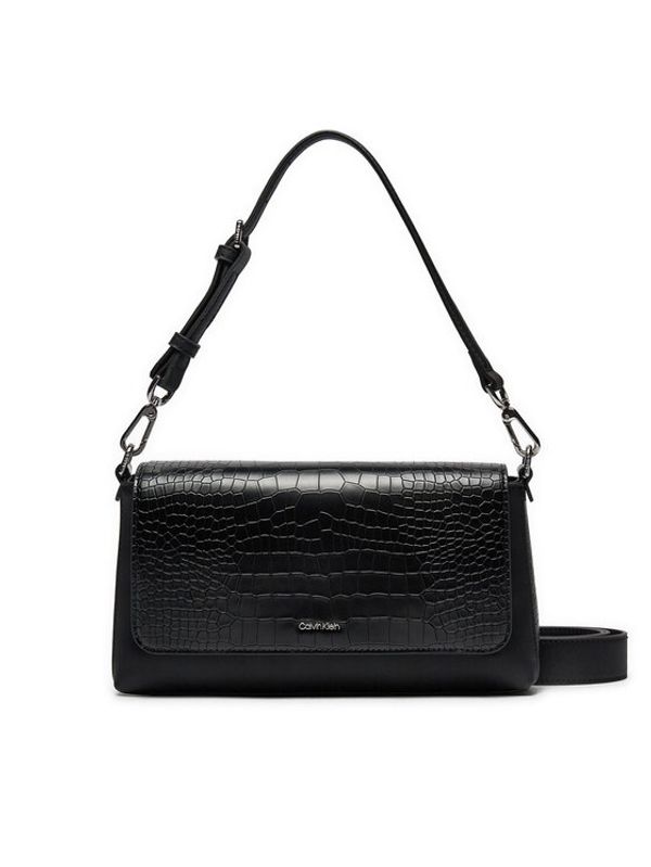 Calvin Klein Calvin Klein Ročna torba Ck Must Shoulder Bag_Croco K60K612111 Črna