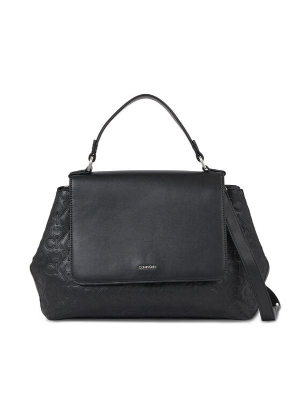 Calvin Klein Calvin Klein Ročna torba Ck Must Top Handle Tote-Emb Mono K60K611285 Črna