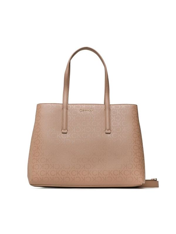 Calvin Klein Calvin Klein Ročna torba Ck Must Tote Md Epi Mono K60K610628 Rjava