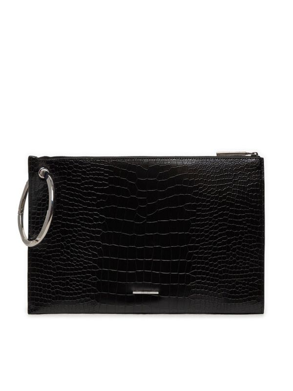 Calvin Klein Calvin Klein Ročna torba Ck Ring Clutch_Croco K60K612180 Črna