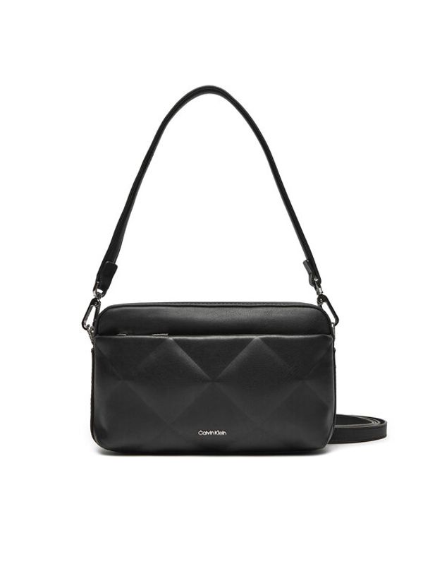 Calvin Klein Calvin Klein Ročna torba Diamond Quilt Camera Bag W/Pkt K60K612907 Črna