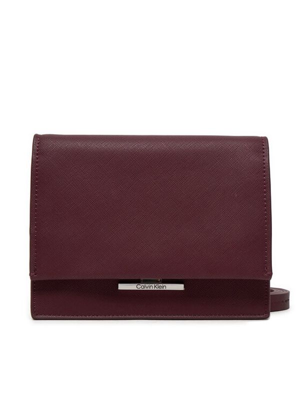 Calvin Klein Calvin Klein Ročna torba Linear K60K612559 Bordo rdeča