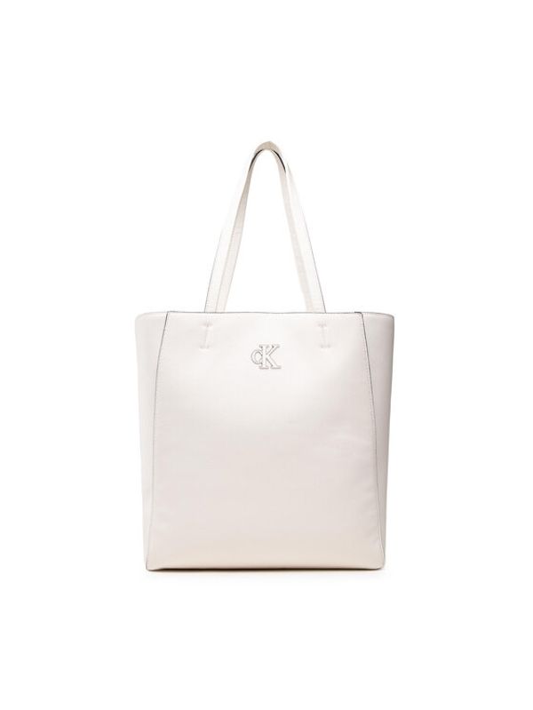 Calvin Klein Calvin Klein Ročna torba Minimal Monogram Shopper32 K60K609292 Bež