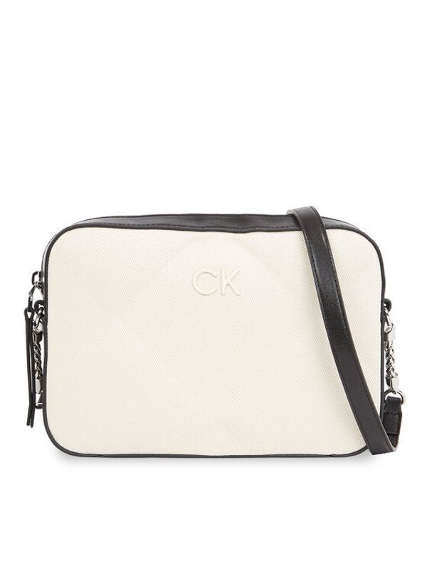 Calvin Klein Calvin Klein Ročna torba Quilt Camera Bag_Canvas K60K611892 Écru