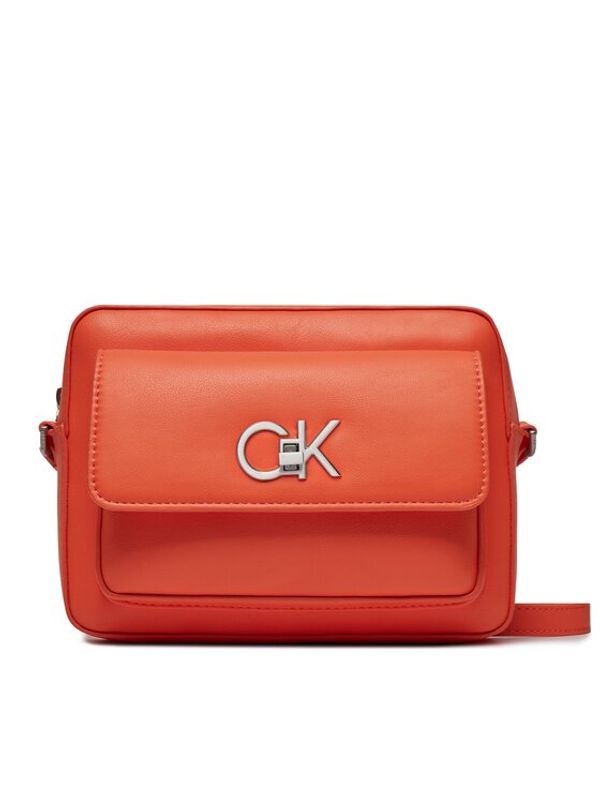 Calvin Klein Calvin Klein Ročna torba Re-Lock Camera Bag W/Flap K60K611083 Oranžna