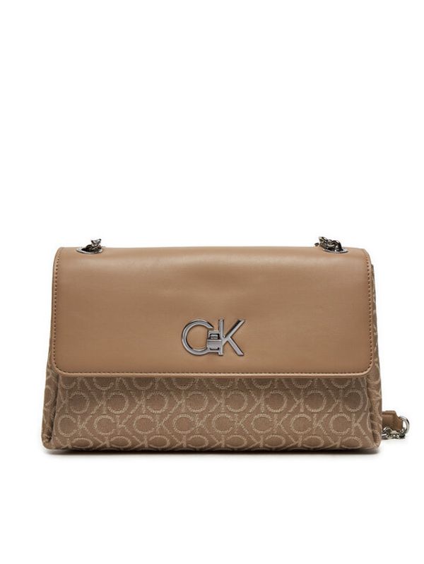 Calvin Klein Calvin Klein Ročna torba Re-Lock Conv Shoulder Bag_Jqc K60K612641 Bež