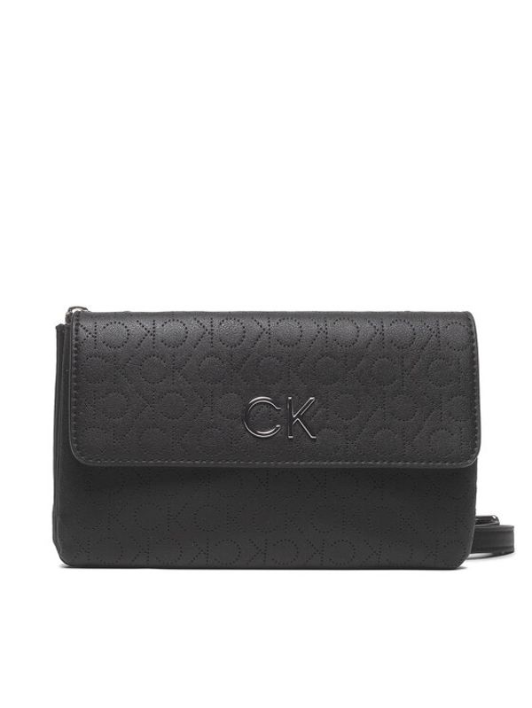 Calvin Klein Calvin Klein Ročna torba Re-Lock Dbl Crossbody Bag Perf K60K609399 Črna