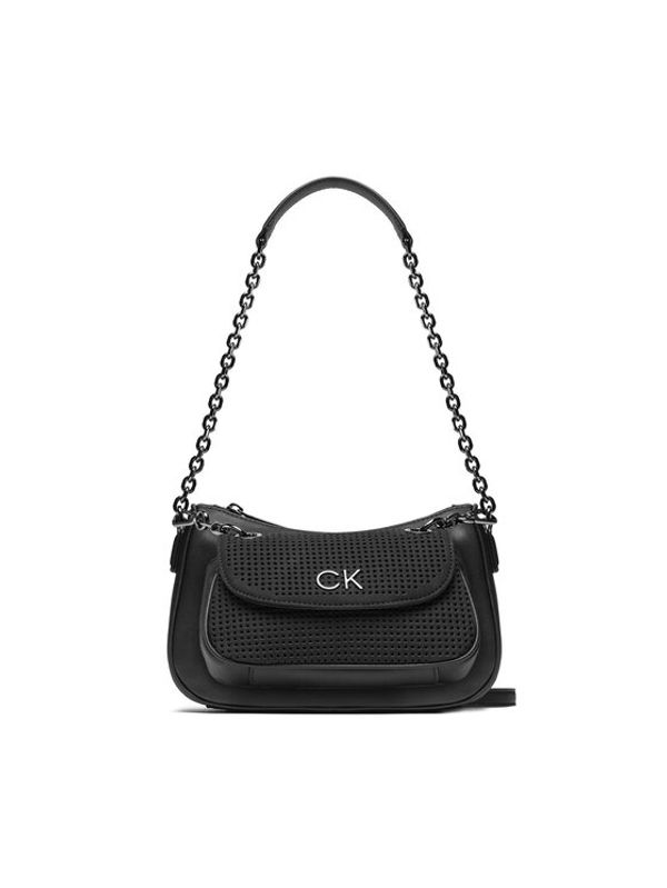 Calvin Klein Calvin Klein Ročna torba Re-Lock Dbl Shoulder Bag Perf K60K610620 Črna