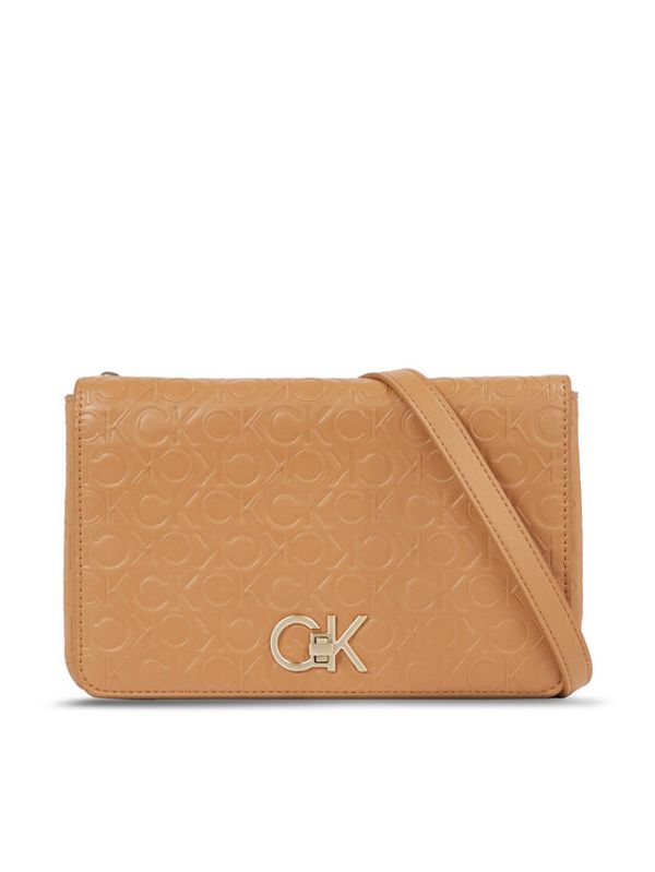 Calvin Klein Calvin Klein Ročna torba Re-Lock Double Gusett Xbody-Emb K60K611532 Rjava