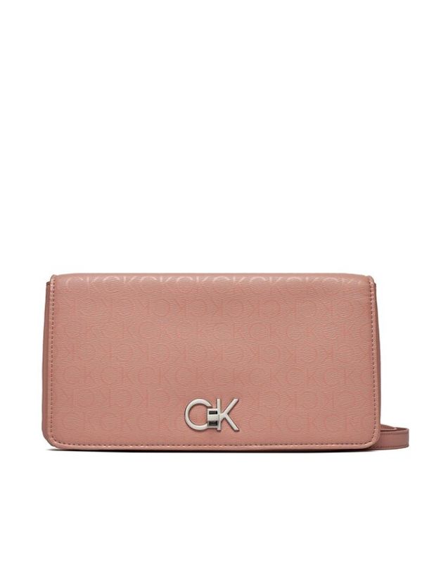 Calvin Klein Calvin Klein Ročna torba Re-Lock Double Gusette _Epi Mono K60K611347 Roza