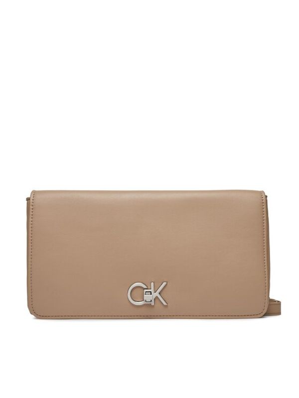 Calvin Klein Calvin Klein Ročna torba Re-Lock Double Gusette K60K611336 Bež