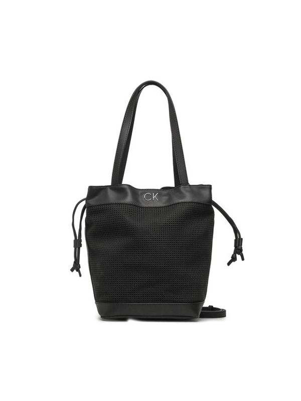 Calvin Klein Calvin Klein Ročna torba Re-Lock Drawstring Bag Perf K60K610635 Črna