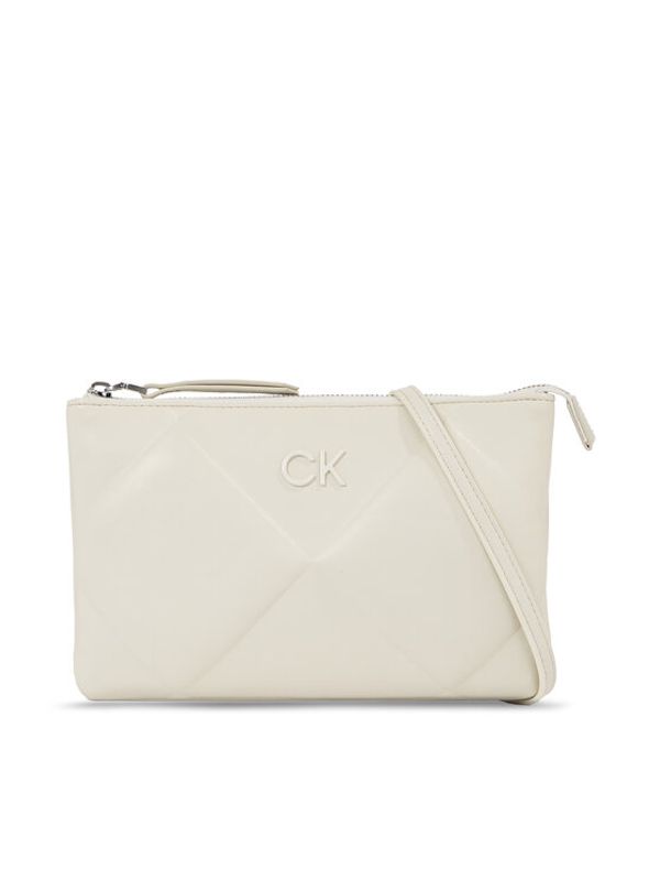 Calvin Klein Calvin Klein Ročna torba Re-Lock Quilt Crossbody K60K611042 Écru