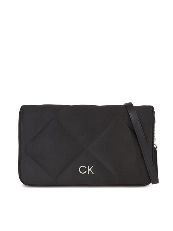 Calvin Klein Calvin Klein Ročna torba Re-Lock Quilt Shoulder Bag-Satin K60K611300 Črna
