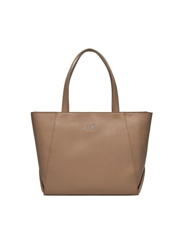 Calvin Klein Calvin Klein Ročna torba Re-Lock Seasonal Shopper Lg K60K611334 Bež