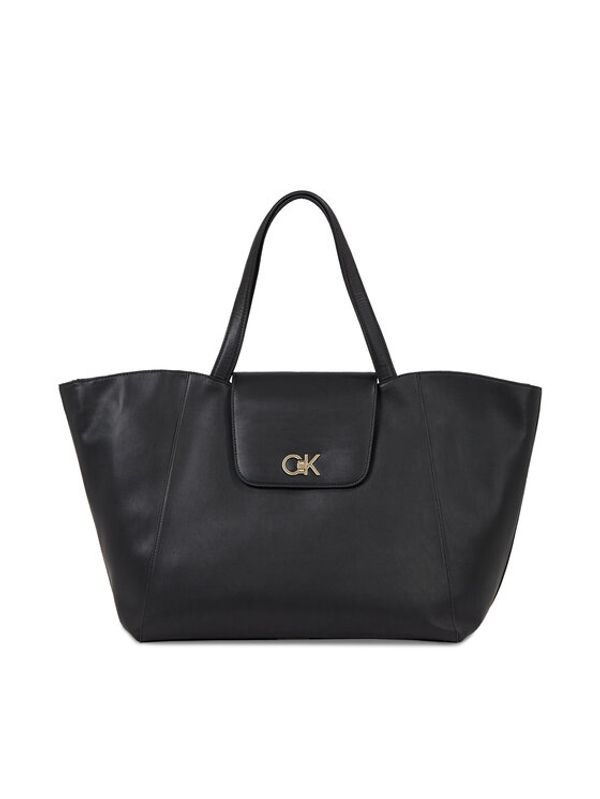 Calvin Klein Calvin Klein Ročna torba Re-Lock Shopper W/Flap K60K611052 Črna